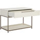 Rebel 38 X 27.25 inch Champagne Gold / Cream Night Stand, Large